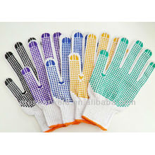 PVC dotted cotton gloves